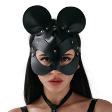 Load image into Gallery viewer, Fullyoung Sexy Leather Mask Bunny Girl Cosplay Masquerade Erotic Halloween Carnival Party Masks Bdsm Bondage Games Fetish Mask
