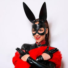 Load image into Gallery viewer, Fullyoung Sexy Leather Mask Bunny Girl Cosplay Masquerade Erotic Halloween Carnival Party Masks Bdsm Bondage Games Fetish Mask
