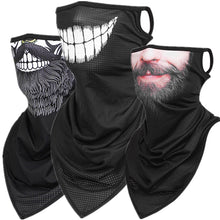 Load image into Gallery viewer, Funny Face Nose Mouth Beard Cheshire Cat Motorcycle Cycling Neck Scarf Masks Bandana Headband Cosplay Balaclava Gaiter
