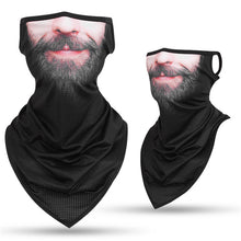 Load image into Gallery viewer, Funny Face Nose Mouth Beard Cheshire Cat Motorcycle Cycling Neck Scarf Masks Bandana Headband Cosplay Balaclava Gaiter
