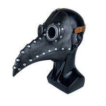 Load image into Gallery viewer, Funny Latex Steampunk Plague Doctor Bird Mask Cosplay Long Nose Halloween Masquerade Costume Props
