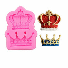 Load image into Gallery viewer, Gadgets Fondant Molds  Set of 2 Crowns Silicone Mold   Fondant   Topping Sugar paste Chocolate Decoration BEST QUALITY
