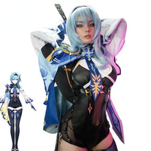 Load image into Gallery viewer, Game Genshin Impact Eula Cosplay Costume Eula Cosplay Costume Women Sexy Jumpsuit Costume Halloween Stocking Full Set
