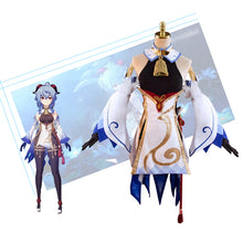 Load image into Gallery viewer, Game Genshin Impact Ganyu Cosplay Costume Women Sexy Uniform Wig Dress Outfit Genshin Deguisement Halloween Costumes for Women

