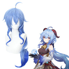 Load image into Gallery viewer, Game Genshin Impact Ganyu Cosplay Long Blue Gradient Wig Anime Cosplay Wigs Halloween Heat Resistant Synthetic Wigs
