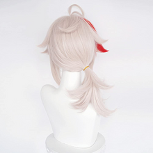 Load image into Gallery viewer, Game Genshin Impact Kaedehar Kazuha Cosplay Wig Anime Halloween Cosplay Heat Resistant Synthetic Wigs 40cm Gray Red Short Wig
