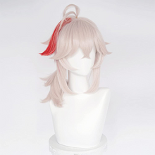 Load image into Gallery viewer, Game Genshin Impact Kaedehar Kazuha Cosplay Wig Anime Halloween Cosplay Heat Resistant Synthetic Wigs 40cm Gray Red Short Wig

