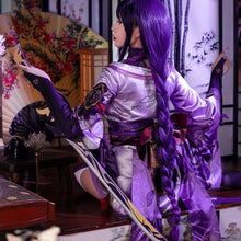 Load image into Gallery viewer, Game Genshin Impact Raiden Shogun Cosplay Costume Baal Wig Shoes Cosplay Costume Sexy Women Kimono Dress Uniform Party RolePlay

