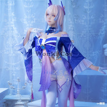 Load image into Gallery viewer, Game Genshin Impact Sangonomiya Kokomi Cosplay Costume Wig Hair Halloween Party Costumes Genshin Cosplay Wig
