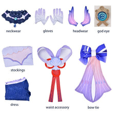 Load image into Gallery viewer, Game Genshin Impact Sangonomiya Kokomi Cosplay Costume Wig Hair Halloween Party Costumes Genshin Cosplay Wig
