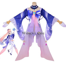 Load image into Gallery viewer, Game Genshin Impact Sangonomiya Kokomi Cosplay Costume Wig Hair Halloween Party Costumes Genshin Cosplay Wig

