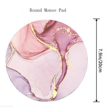 Load image into Gallery viewer, Gamer Keyboard Pad Marble Round Mouse Pad Mouse for Computer Mat Gaming Laptops Gamers Accessories Mausepad Varmilo Small Pads
