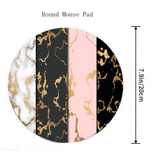 Load image into Gallery viewer, Gamer Keyboard Pad Marble Round Mouse Pad Mouse for Computer Mat Gaming Laptops Gamers Accessories Mausepad Varmilo Small Pads
