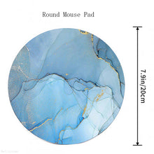 Load image into Gallery viewer, Gamer Keyboard Pad Marble Round Mouse Pad Mouse for Computer Mat Gaming Laptops Gamers Accessories Mausepad Varmilo Small Pads
