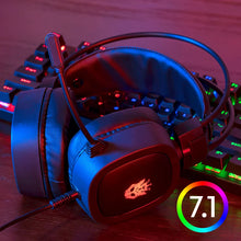 Load image into Gallery viewer, 7.1 Virtual 3.5mm Wired Headset RGB Light Game Headphones Noise Cancelling with Microphone for Laptop PS4 Gamer
