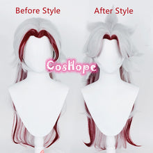 Load image into Gallery viewer, Genshin Impact Arataki Itto Cosplay Wig 80cm Silver Red Wig Cosplay Anime Cosplay Wig Heat Resistant Synthetic Wigs Halloween
