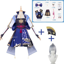 Load image into Gallery viewer, Genshin Impact Ayaka Kamisato Cosplay Anime Game Costume Women Party Halloween Costumes Wig Fan Dress Outfit Ayaka Kamisato XXL
