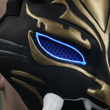 Load image into Gallery viewer, Genshin Impact Cosplay Costume Xiao Led Mask PVC Helmet Halloween Party Prop Adult
