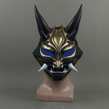 Load image into Gallery viewer, Genshin Impact Cosplay Costume Xiao Led Mask PVC Helmet Halloween Party Prop Adult
