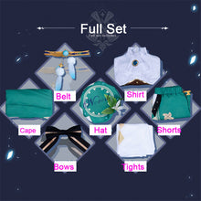 Load image into Gallery viewer, Genshin Impact Cosplay Venti Costume Halloween Anime Game Genshin Impact Venti Cosplay Wig Shoes Harp Prop Outfit
