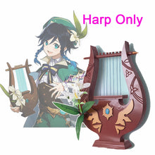 Load image into Gallery viewer, Genshin Impact Cosplay Venti Costume Halloween Anime Game Genshin Impact Venti Cosplay Wig Shoes Harp Prop Outfit

