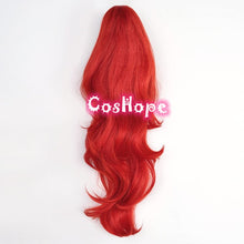 Load image into Gallery viewer, Wigs Halloween Genshin Impact Diluc Cosplay Wig High Ponytail Red Wig Cosplay Anime Cosplay Wigs Heat Resistant Synthetic
