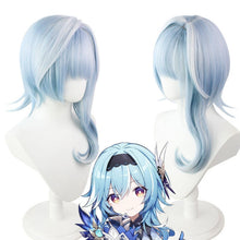 Load image into Gallery viewer, Genshin Impact Eula Lawrence Cosplay Costume Halloween Carnival Wave Flower Knight Funny Costume Glove Jewelry Anime Cosplay Wig
