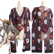 Load image into Gallery viewer, Genshin Impact Hu Tao Cosplay Costume Outfits Halloween Carnival Suit Swimsuit
