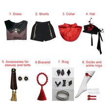 Load image into Gallery viewer, Genshin Impact Hu Tao Cosplay Costume Chinese Ancient Costume Halloween Carnival Hutao Clothes For Girls

