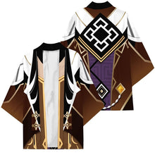 Load image into Gallery viewer, Genshin Impact Hu Tao Keqing Razor Diluc Morax Zhongli Xiao Cosplay Costume Coat Uniform Cloak Tops Kimono Haori Shirt Unisex
