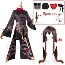 Load image into Gallery viewer, Genshin Impact Hutao Cosplay Costume Uniform Wig Cosplay Game Hu Tao hat shoes Chinese Style Halloween Women kids girl child
