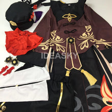 Load image into Gallery viewer, Genshin Impact Hutao Cosplay Costume Uniform Wig Cosplay Game Hu Tao hat shoes Chinese Style Halloween Women kids girl child
