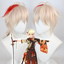 Load image into Gallery viewer, Genshin Impact Kaedehara Kazuha Cosplay Costume Halloween Carnival Samurai Costume  Wig Red Glasses
