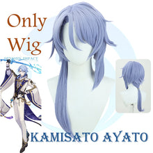 Load image into Gallery viewer, Genshin Impact Kamisato Ayato Cosplay Costume Uniform Wig Anime Halloween Costumes for Men Game
