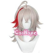 Load image into Gallery viewer, Genshin Impact Kazuha Cosplay Wig 46cm Pink Mixed Red Wig Cosplay Anime Cosplay Wigs Heat Resistant Synthetic Wigs Halloween
