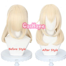 Load image into Gallery viewer, Genshin Impact Klee Cosplay Wig 45cm Golden Wig Cosplay Anime Cosplay Wigs Heat Resistant Synthetic Wigs Halloween for Girls

