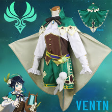 Load image into Gallery viewer, Genshin Impact Venti Cosplay Costume Uniform Wig shoes Cosplay Anime Chinese Style Halloween Costumes For Women Game Wendi Windy
