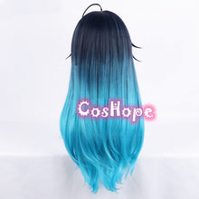 Load image into Gallery viewer, Genshin Impact Venti Cosplay Wig Unisex 50cm Blue Wig Cosplay Anime Cosplay Braid Wigs Heat Resistant Synthetic Wigs Halloween
