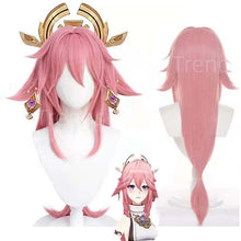 Load image into Gallery viewer, Genshin Impact Yae Miko Cosplay Costume Guuji Yae Fancy Outfits Full Set Unifrom Dress Wig Headwear Amulet Guuji Yae Game Suits
