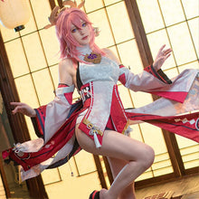 Load image into Gallery viewer, Women's Genshin Impact Yae Miko Guuji Yae Cosplay Costume Deguisement Wig Dress Party Outfit Halloween Costumes
