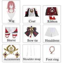 Load image into Gallery viewer, Women's Genshin Impact Yae Miko Guuji Yae Cosplay Costume Deguisement Wig Dress Party Outfit Halloween Costumes
