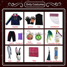 Load image into Gallery viewer, Genshin Tighnari Cosplay Costume Wig Heat Resistant Synthetic Hair Genshin Impact Cosplay Tighnari Costumes with Ears
