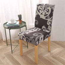 Load image into Gallery viewer, Geometric Dining Chair Cover Spandex Elastic Chair Slipcover Case Stretch Chair Covers for Wedding Hotel Banquet Dining Room
