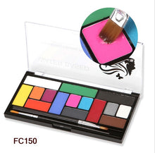 Load image into Gallery viewer, Face body paint KIT maquillaje Oil Safe Kids Flash Tattoo christmas Children Party Safe Oily Paints with Brushes Drama Make Up
