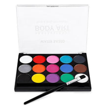 Load image into Gallery viewer, Face body paint KIT maquillaje Oil Safe Kids Flash Tattoo christmas Children Party Safe Oily Paints with Brushes Drama Make Up
