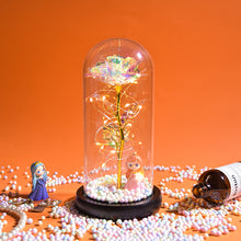 Load image into Gallery viewer, Glass Preserved Rose Galaxy Rose LED Light Artificial Flowers Gifts for Women
