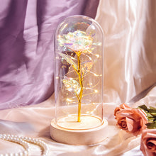 Load image into Gallery viewer, Glass Preserved Rose Galaxy Rose LED Light Artificial Flowers Gifts for Women
