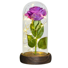 Load image into Gallery viewer, Glass Preserved Rose Galaxy Rose LED Light Artificial Flowers Gifts for Women
