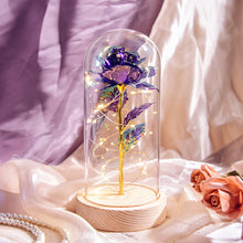 Load image into Gallery viewer, Glass Preserved Rose Galaxy Rose LED Light Artificial Flowers Gifts for Women
