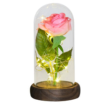 Load image into Gallery viewer, Glass Preserved Rose Galaxy Rose LED Light Artificial Flowers Gifts for Women
